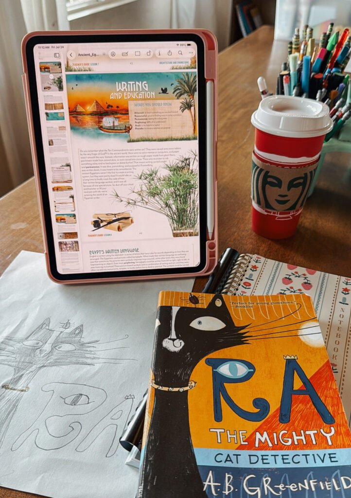Ancient Egypt Unit Study Homeschool Table